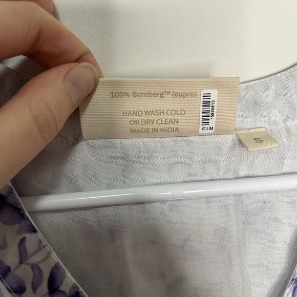 Reistor Dress Womens Small Look on the Bright Side Purple Porcelain Floral Print - Picture 4 of 7